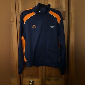 Speedo x University of Virginia (UVA) Men’s M Sporty Blue Orange Zip Up Sweater